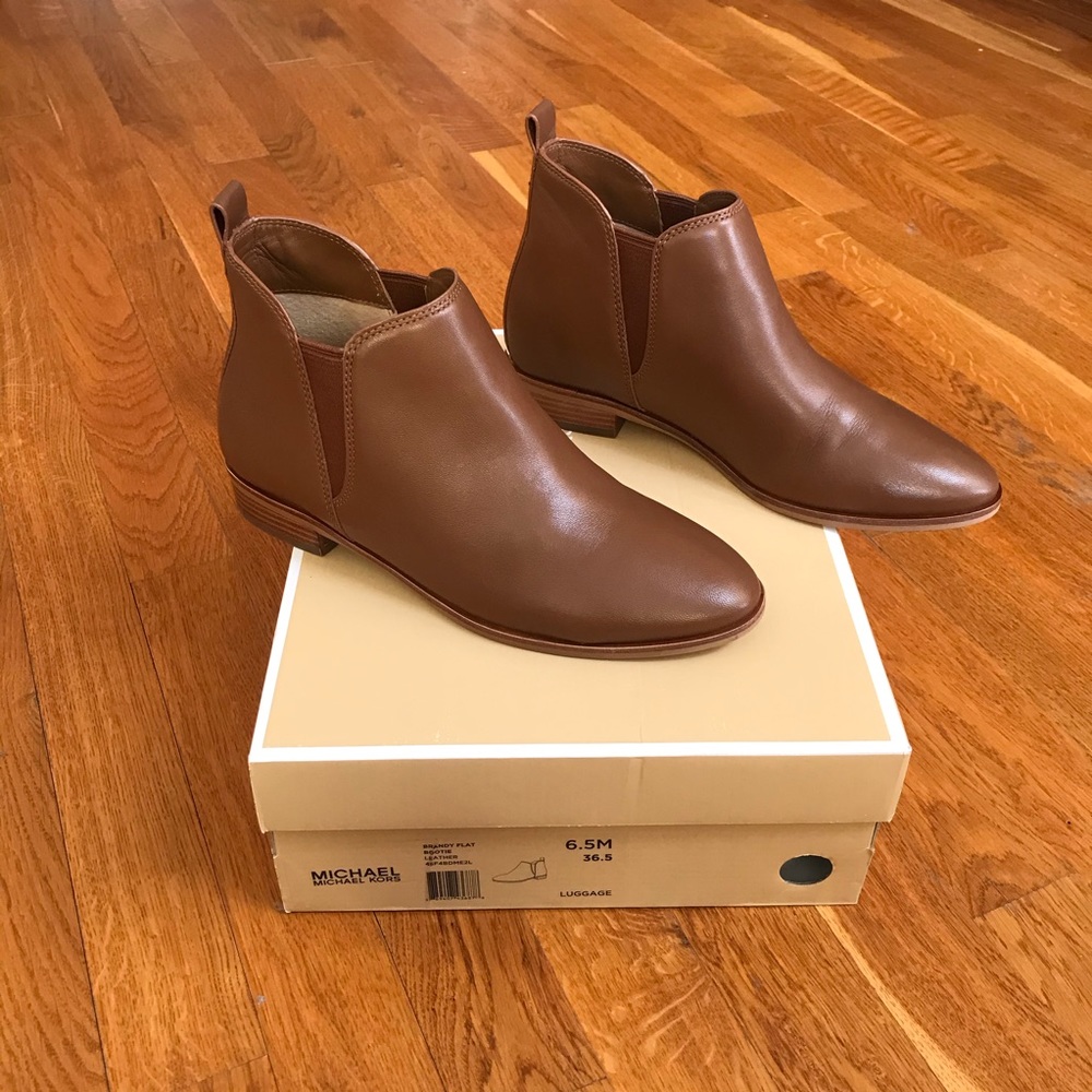Michael Kors leather booties